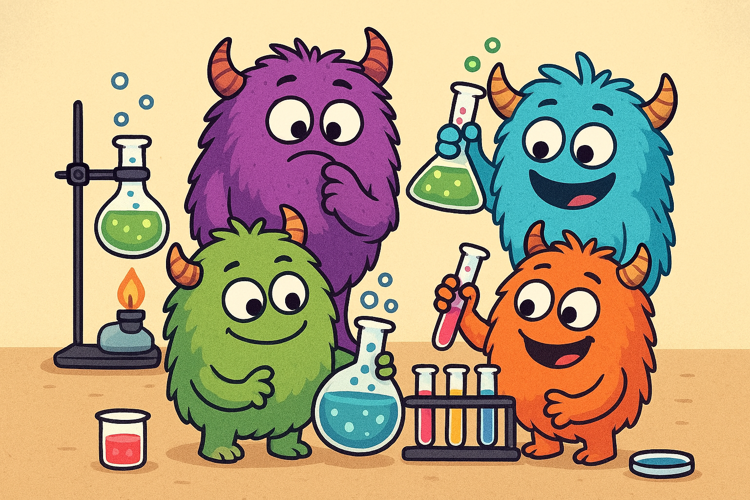 Fluffy monsters testing